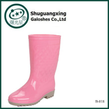 Pink Ladies Wellies pluie bottes à talons hauts sur chaussures B-818